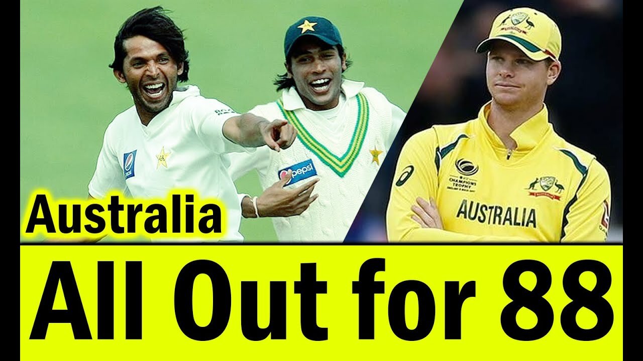 🇵🇰 vs 🇦🇺 Muhammad Asif and Amir destroys Australian team for 88 Runs ( 2010 )