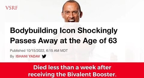 Covid Vaccine is a BIOWEAPON * SUDDEN DEATH SYNDROME IS THE JAB WORKING