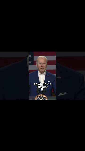 Biden suggests Putin is a 'dictator' who has committed 'genocide'