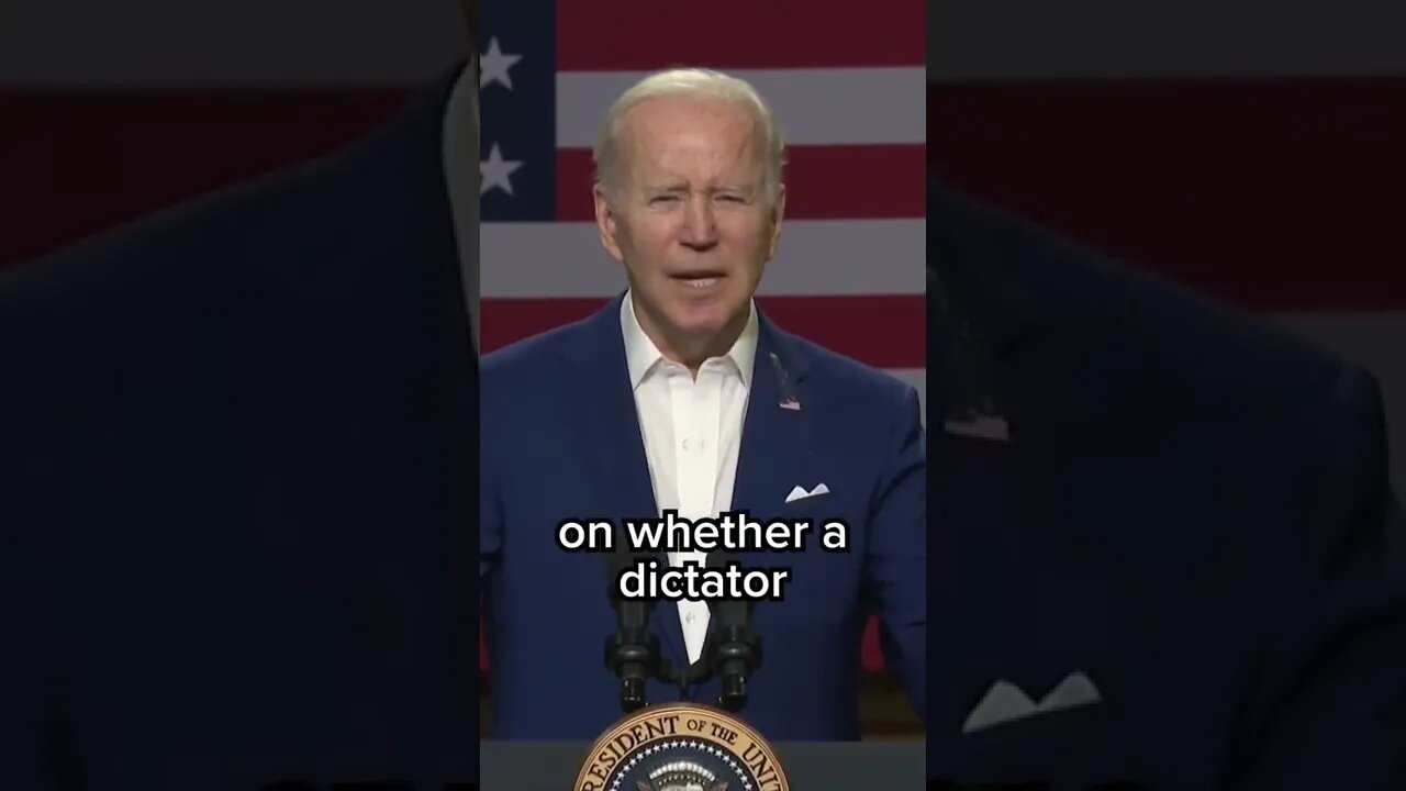 Biden suggests Putin is a 'dictator' who has committed 'genocide'