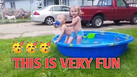 Children's Joy When Playing Water