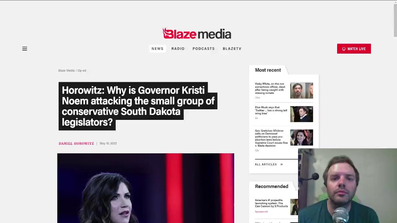 Gov. Kristi Noem clashes with conservatives in South Dakota