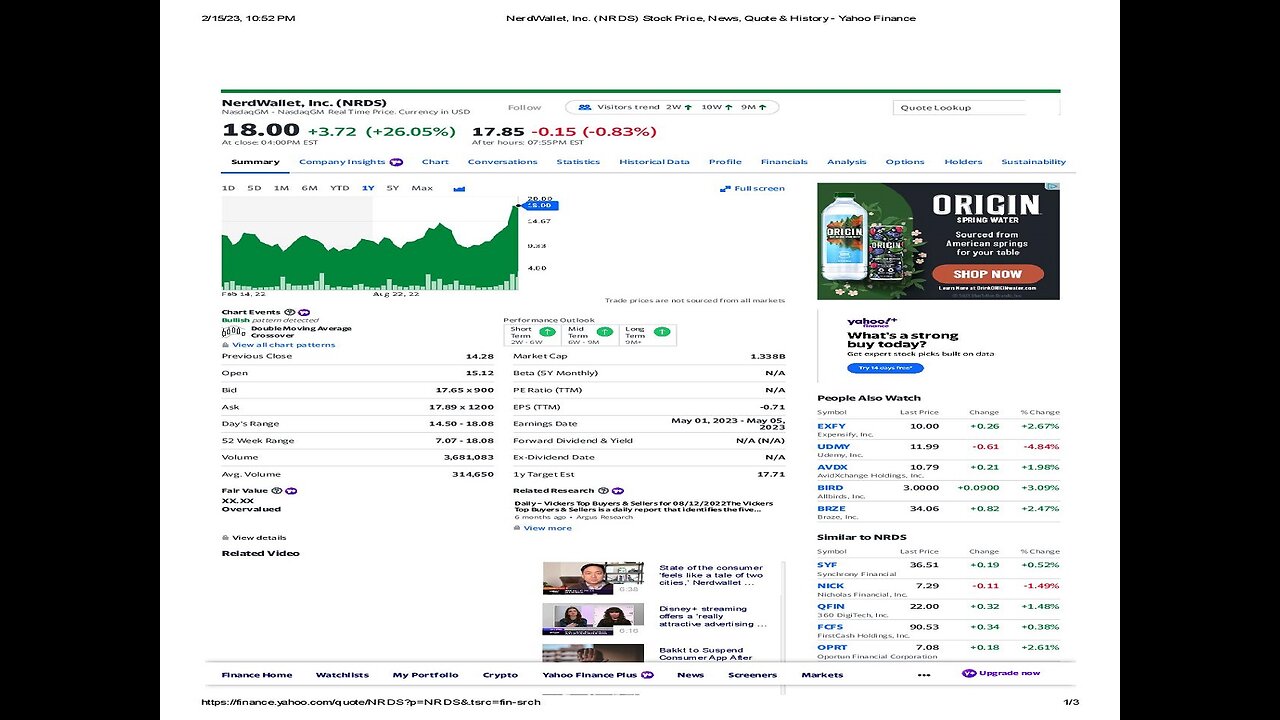 TECN.TV / A New CANSLIM Day: NRDS +26.05% and SKYT +12.30%