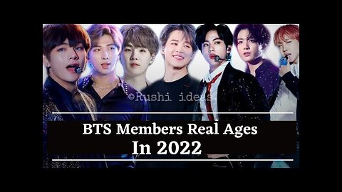 BTS Real Ages in 2022