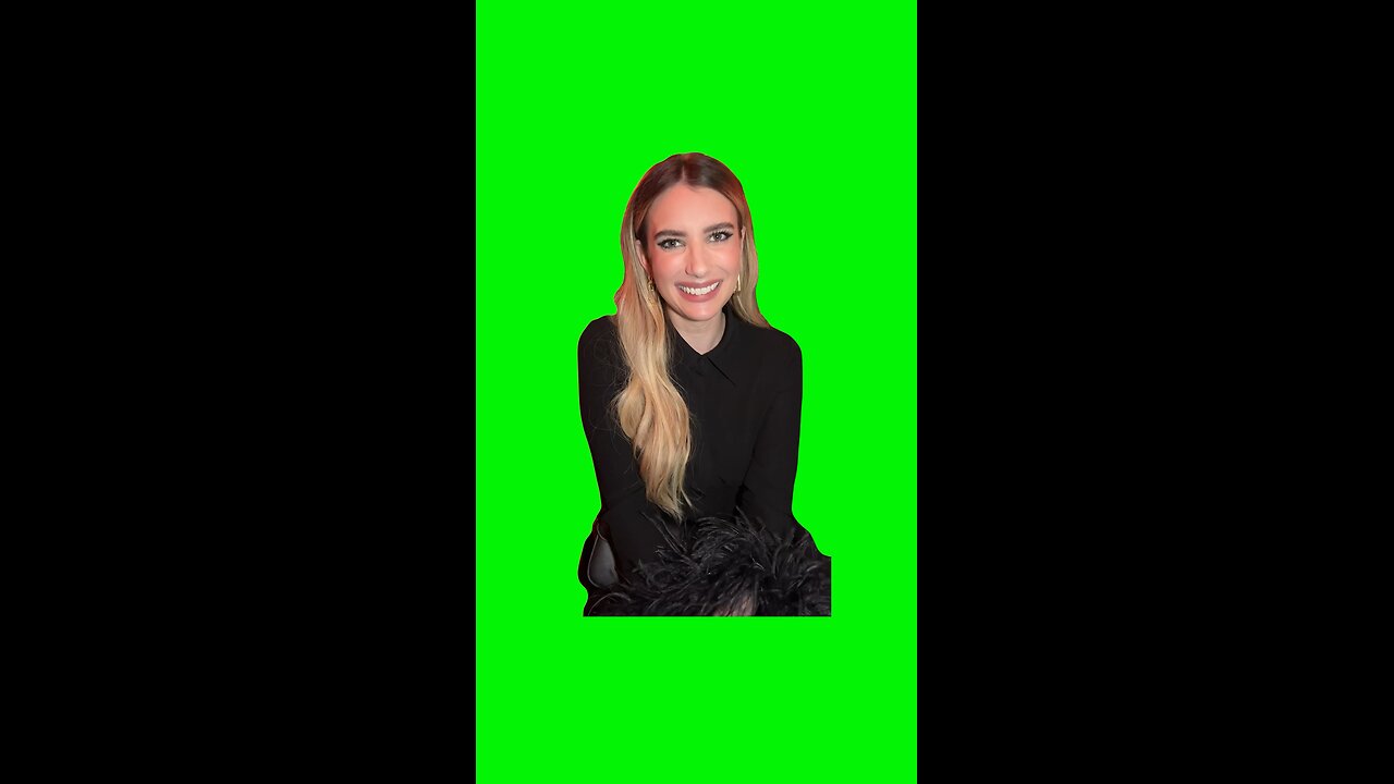 Emma Roberts Smile | Green Screen