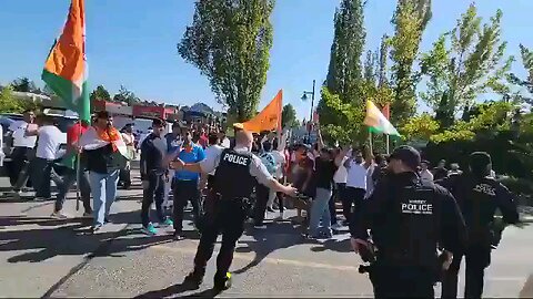 Indian protesters in canada