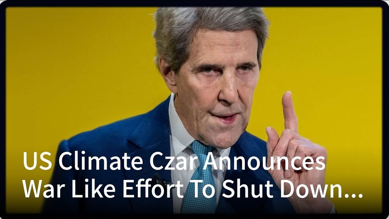 US Climate Czar Announces War Like Effort To Shut Down American Food Supply