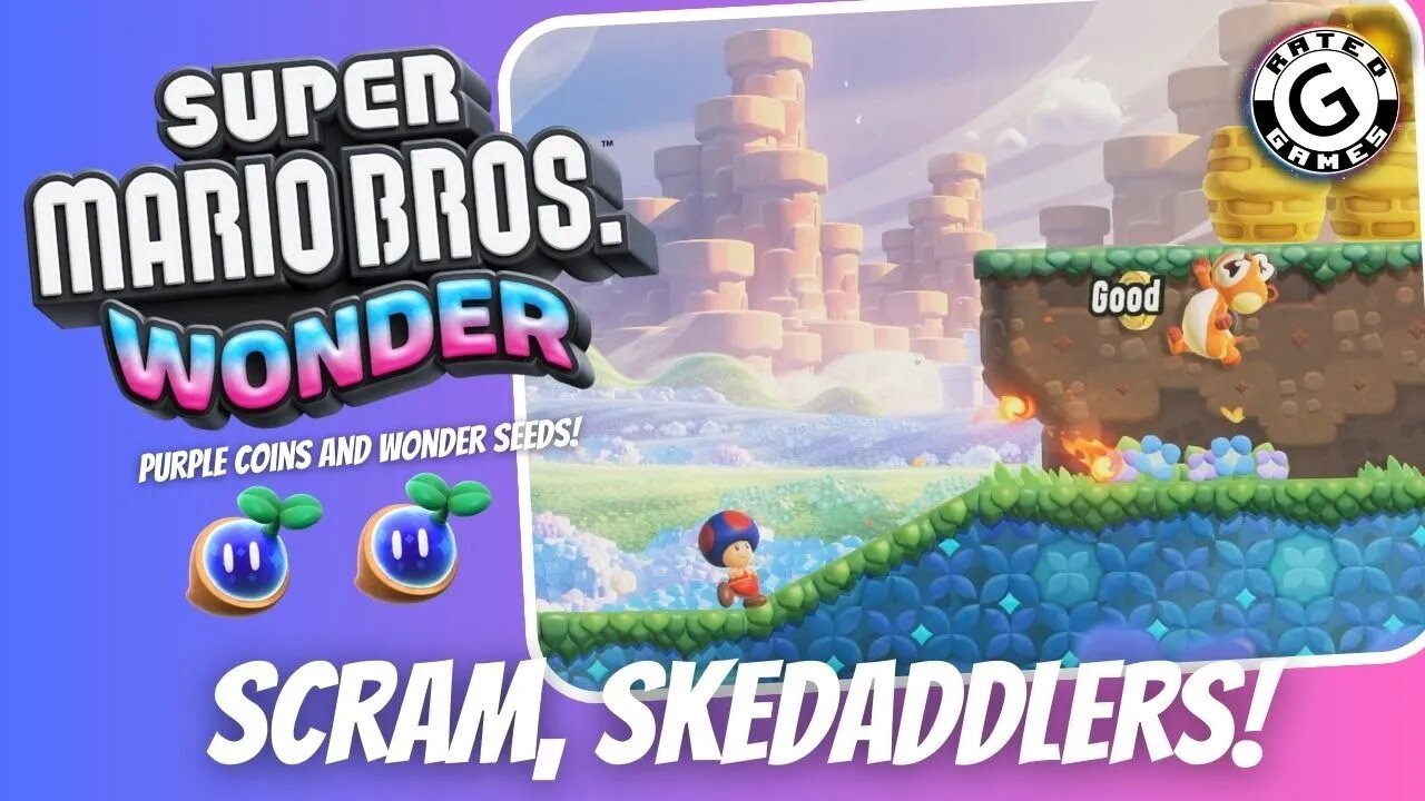 Super Mario Bros Wonder - Scram, Skedaddlers!