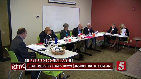 Tenn. Campaign Finance Panel Fines Durham $465K