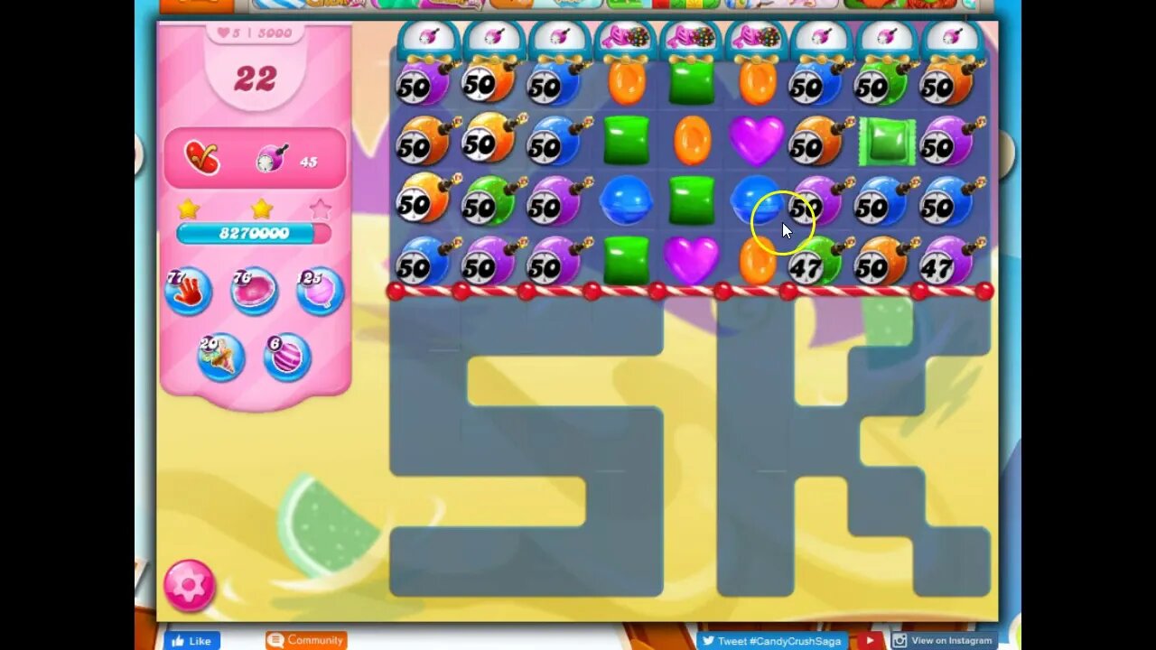 Secret Crush Event in Candy Crush Saga...help Misty find purple hearts!