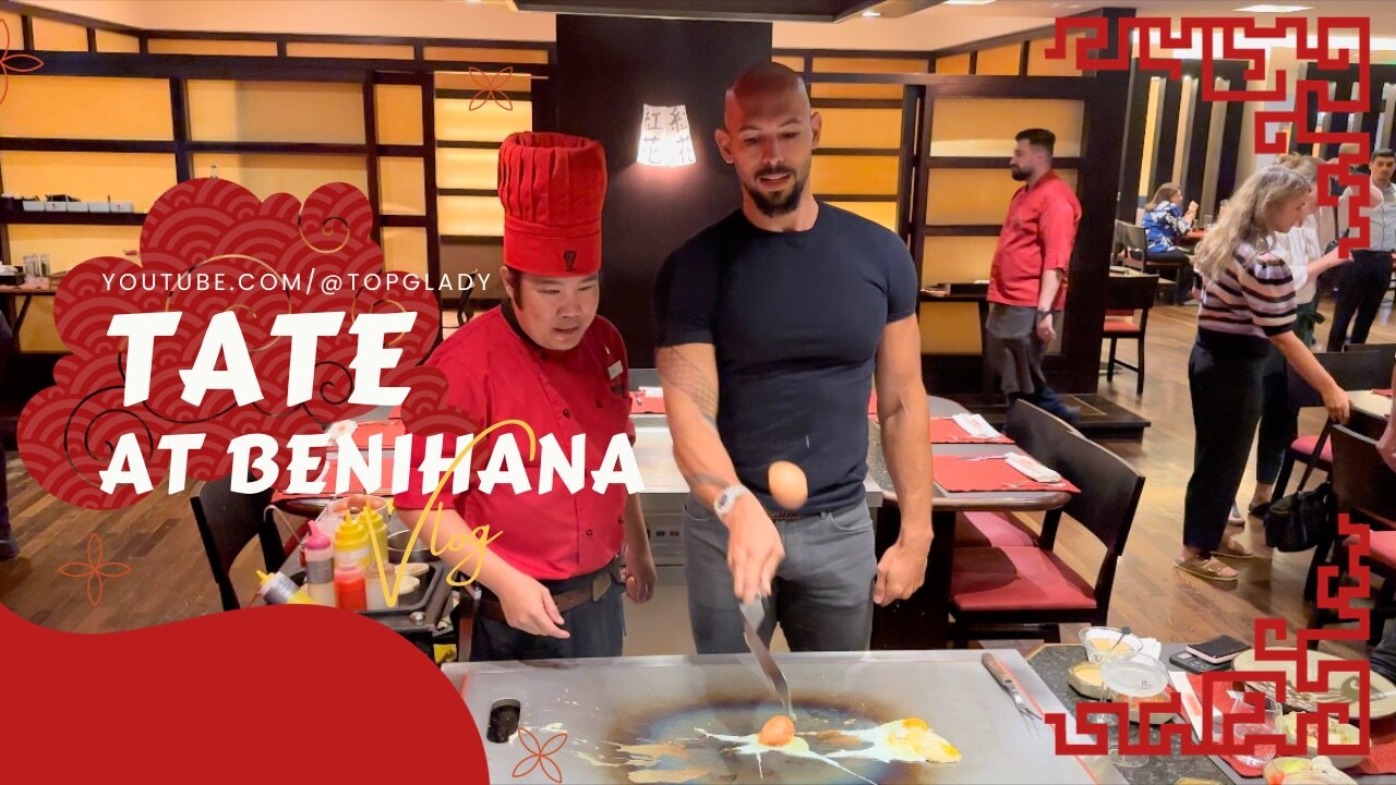 Andrew Tate at Benihana