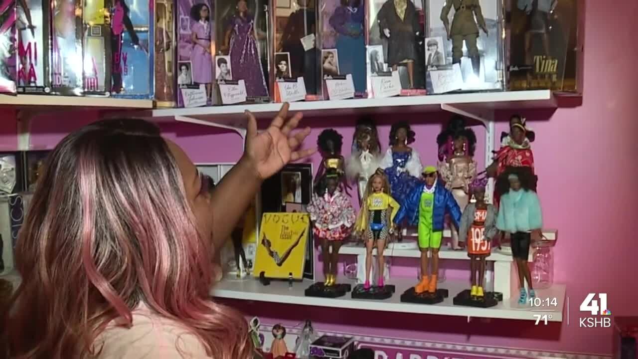 'You are seen': Olathe woman shows off huge collection of Black Barbies ahead of movie premiere