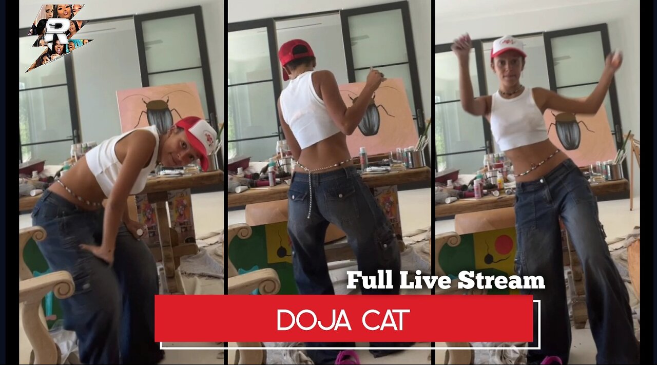 Doja Cat Dancing and painting