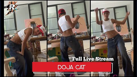 Doja Cat Dancing and painting