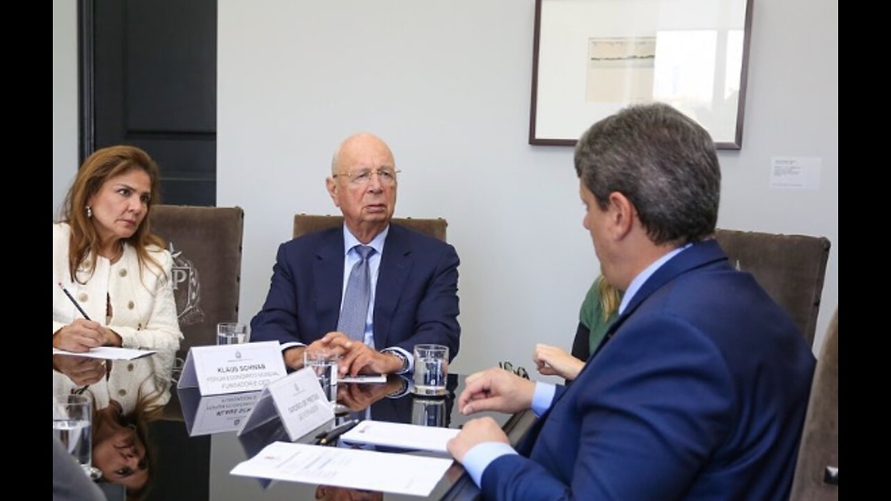 KLAUS SCHWAB VISITA TARCÍSIO DE FREITAS
