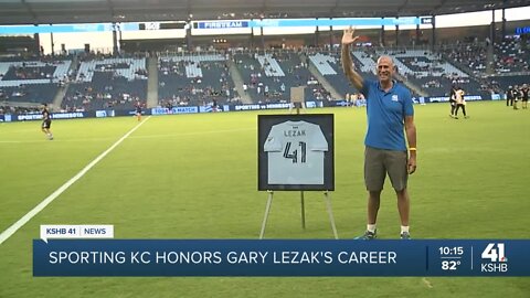 Sporting KC celebrates Gary Lezak