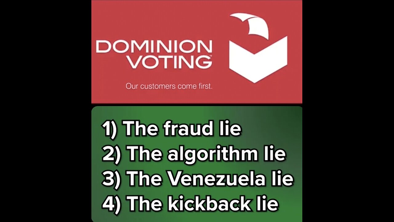 DOMINION VOTING MACHINES & THE ELECTION FRAUD STILL A COURT CASE