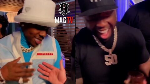 50 Cent Cracks Up At DaBaby's Response To Magic Trick! 🤣