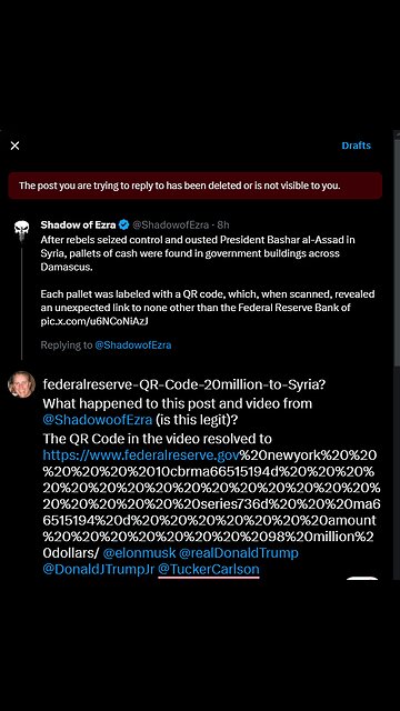 Allegedly: pallets of 20 Billion in U.S. dollars found in Syria.