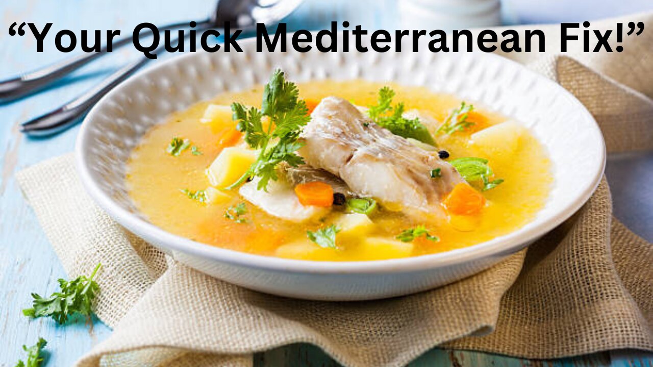 "How to Make Heavenly Fish Soup with Saffron – A Mediterranean Delight! 🌊🍅":