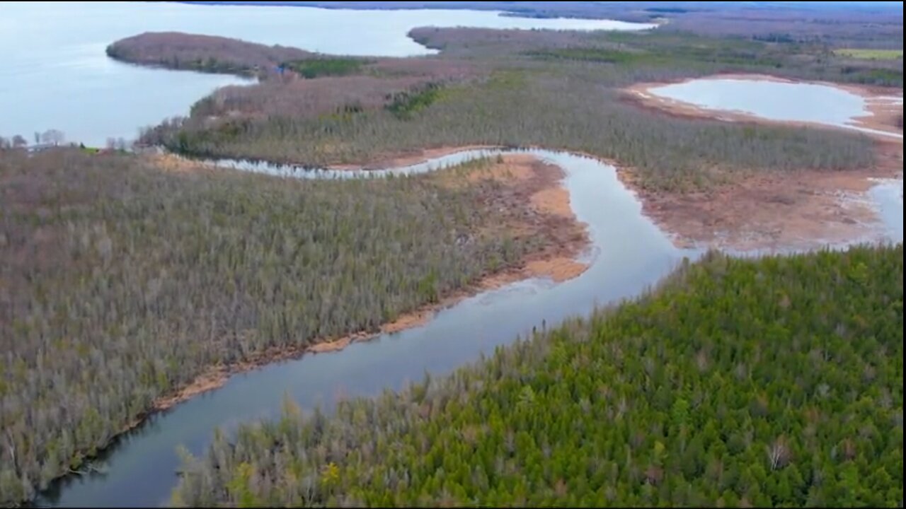 Aerial Drone Footage from the 10 Curves Boat Launch.