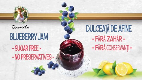 How to make KETO BLUEBERRY JAM, NO SUGAR, 3 INGREDIENTS / Cum să faci DULCEAȚĂ DE Afine, FĂRĂ ZĂHĂR