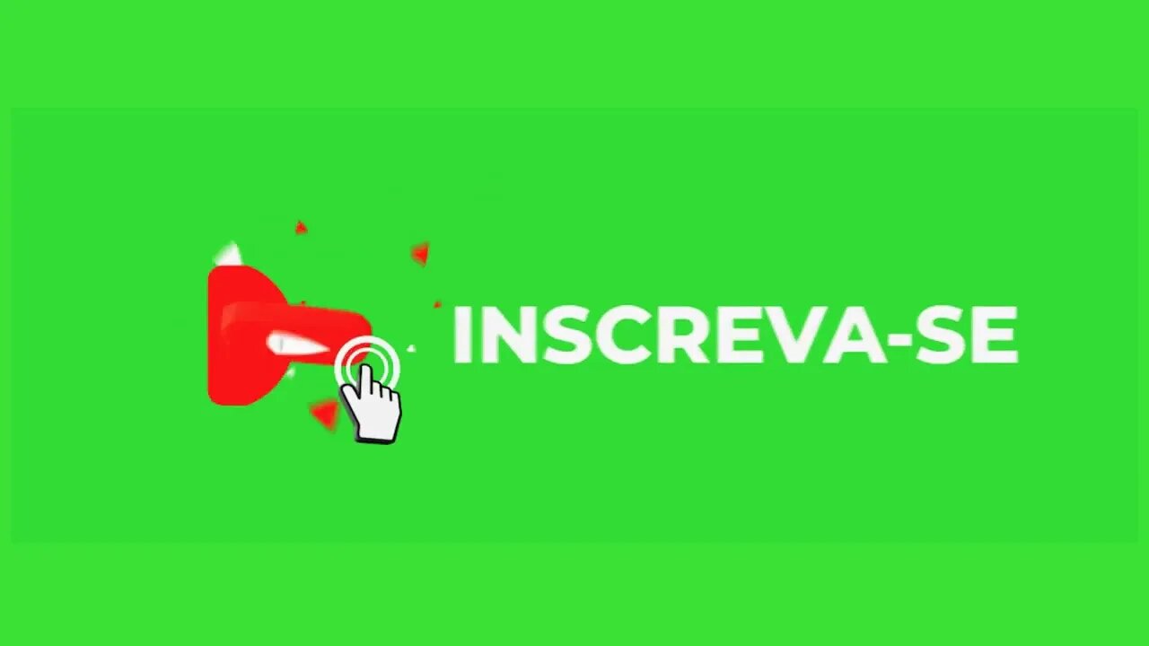 Chroma key botão inscreva-se green screen