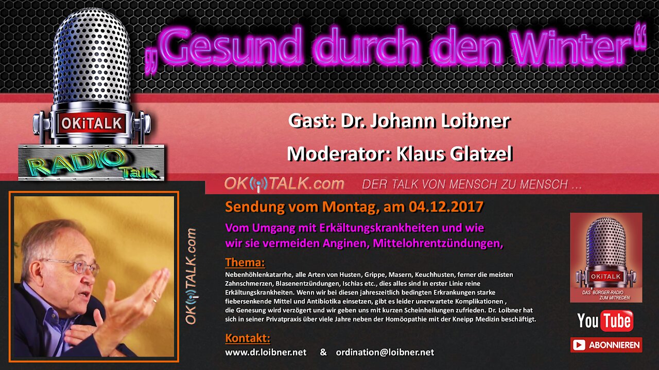 Dr. Johann Loibner - Gesund durch den Winter