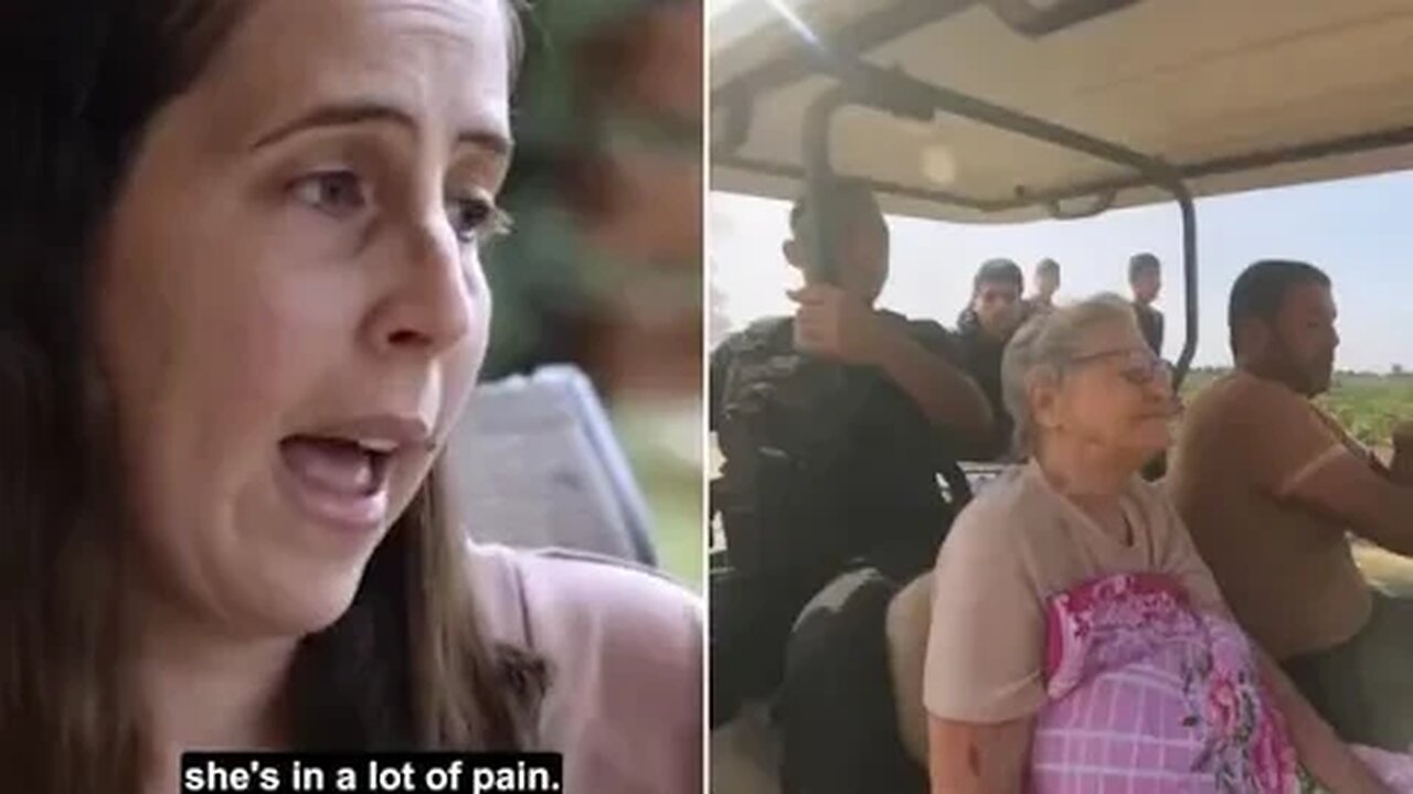 Family of grandmother, 85, put in golf cart by Hamas without medicine says she's in 'a lot of pain'