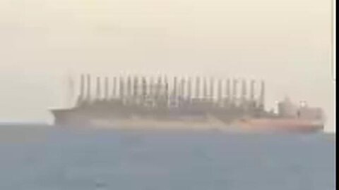 Mystery ship seen near valencia days before the weather bomb hit...