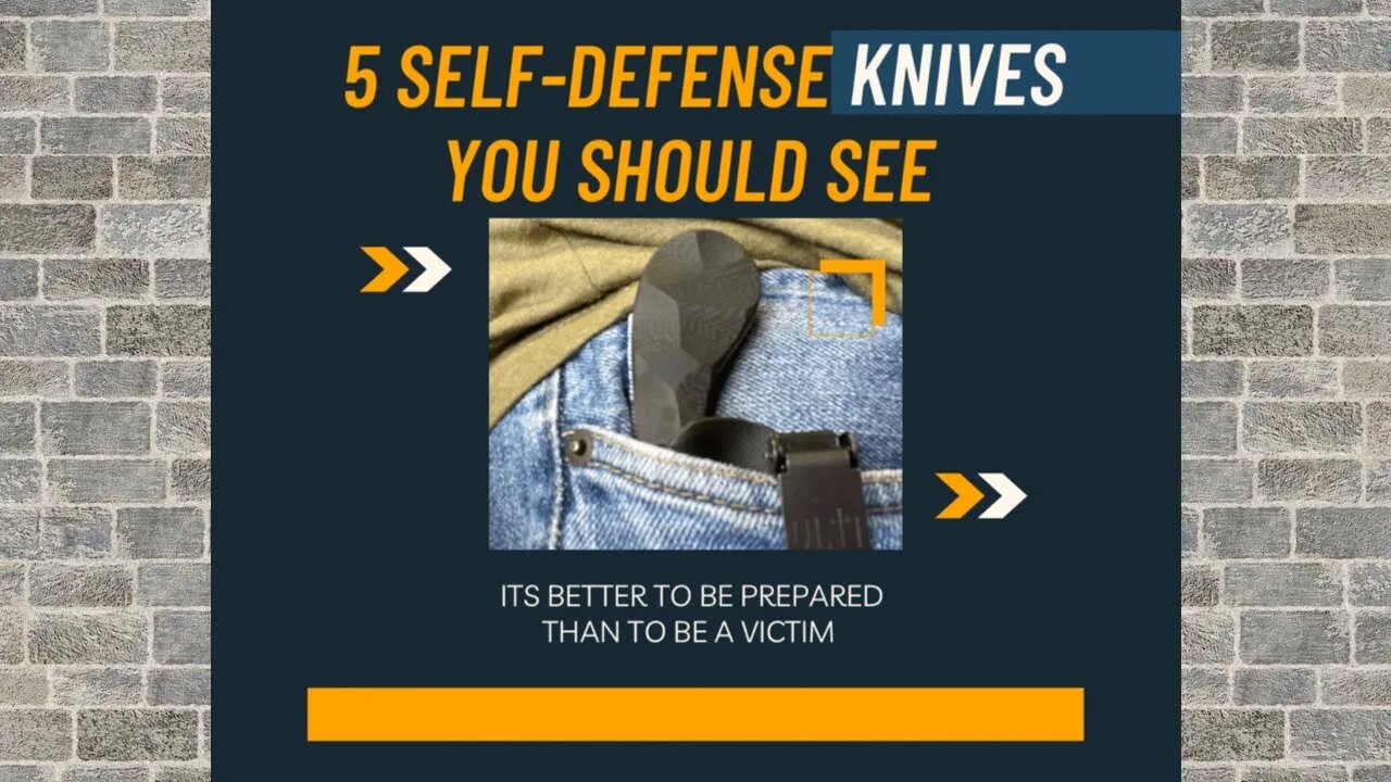 5 KNIVES FAST | SELF DEFENSE KNIVES