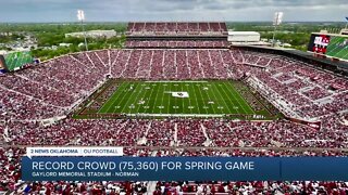 OU welcomes record crowd for spring game