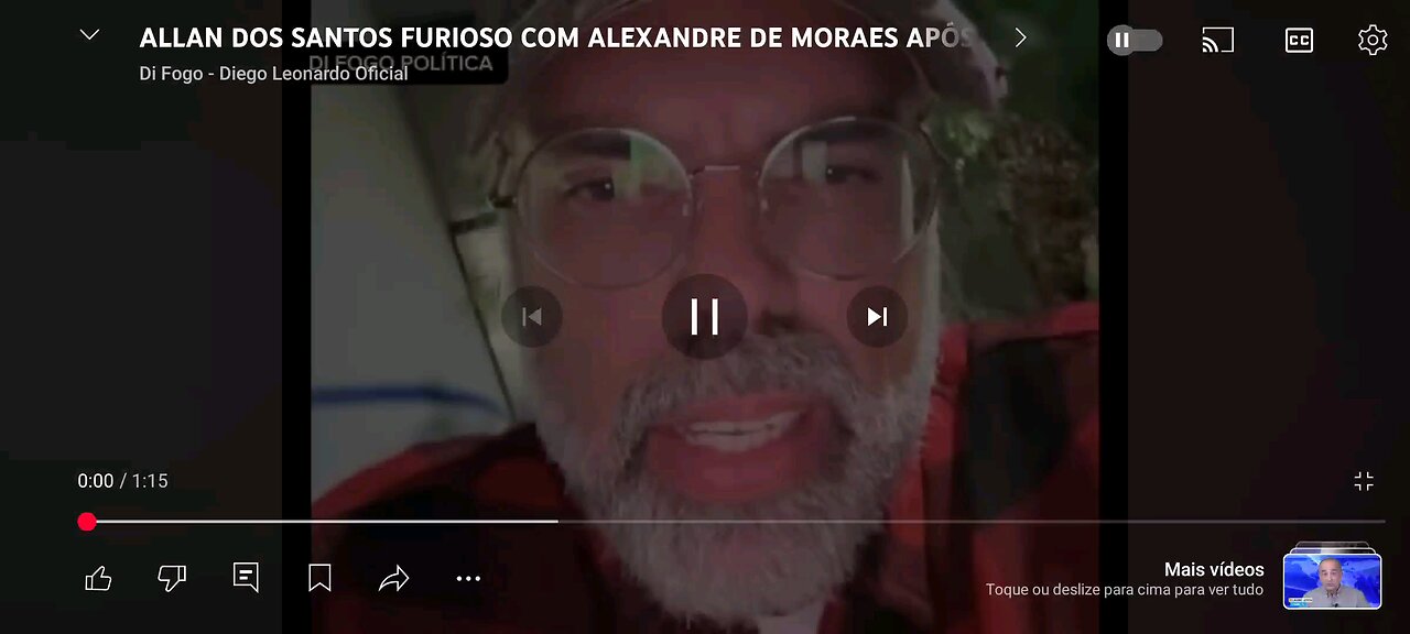 Allan dos Santos furioso com Alexandre de Moraes