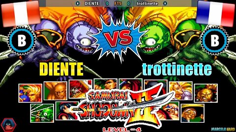 Samurai Shodown II (DIENTE Vs. trottinette) [Peru Vs. France]