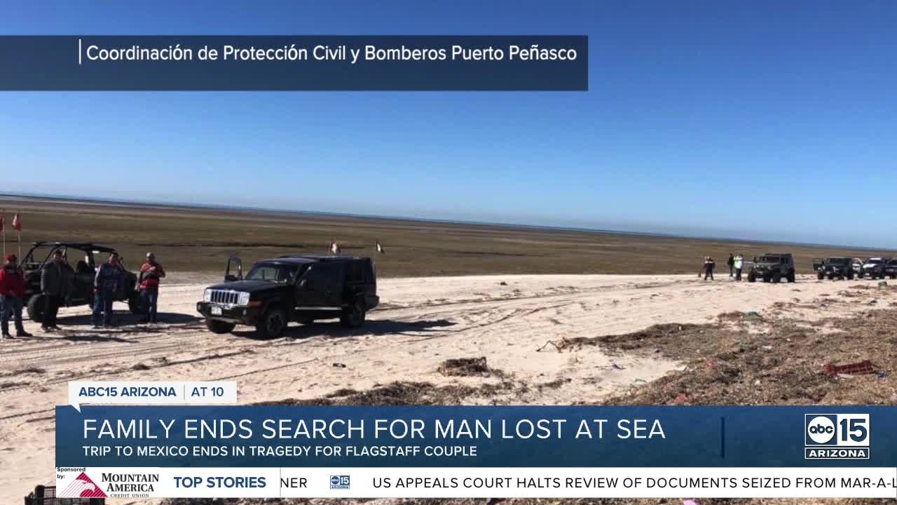 Family ends search for man lost at sea