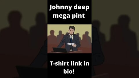 Johnny depp mega pint cartoon #shorts