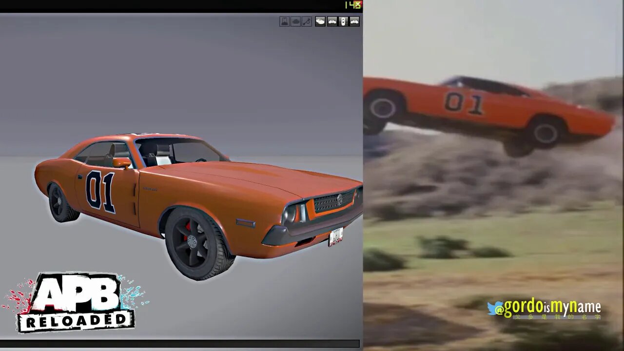 General Lee paint i did in APB Reloaded