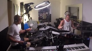 Pt 2 Two kits 1 groove Go-Go Drums Jam Duet - JHE (JE) - 6/25ish/22