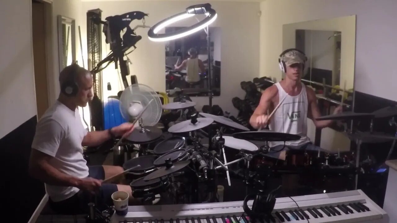 Pt 2 Two kits 1 groove Go-Go Drums Jam Duet - JHE (JE) - 6/25ish/22