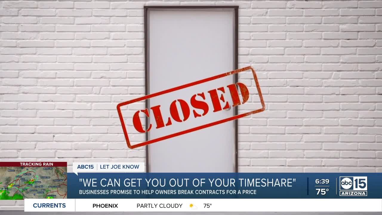 Businesses promise to help timeshare owners for a price