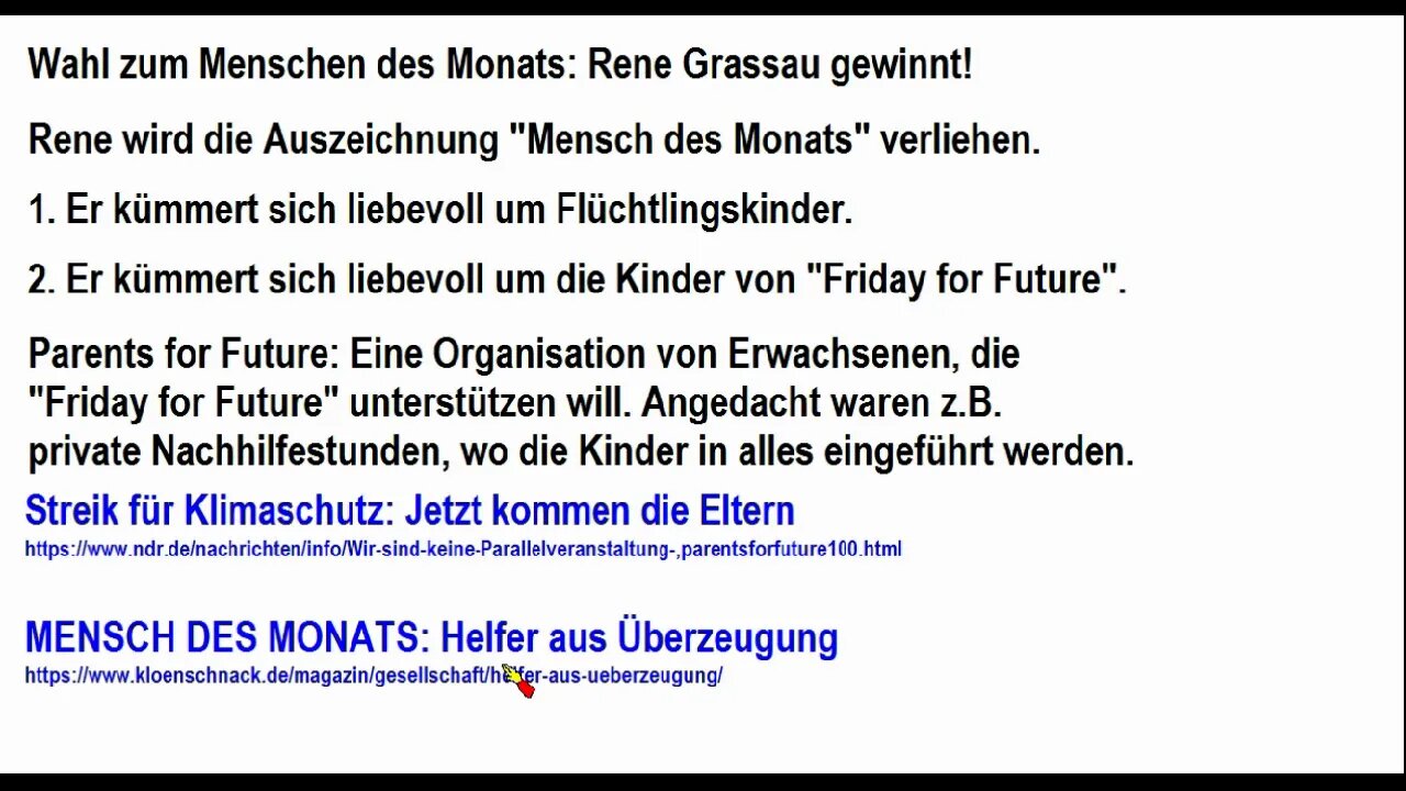 Friday for Parents und der Mann des Monats