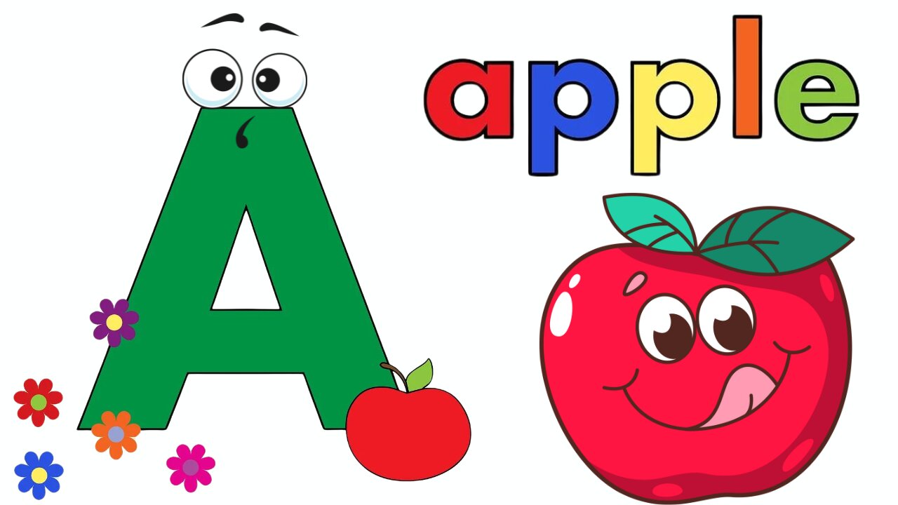 A For Apple B For Ball I Abcd Song I Abc Song Nursery Rhymes | Haider kids zone