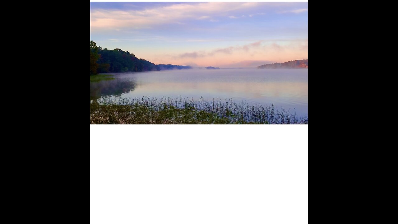 Gorgeous,foggy sunrise on the Coosa River.