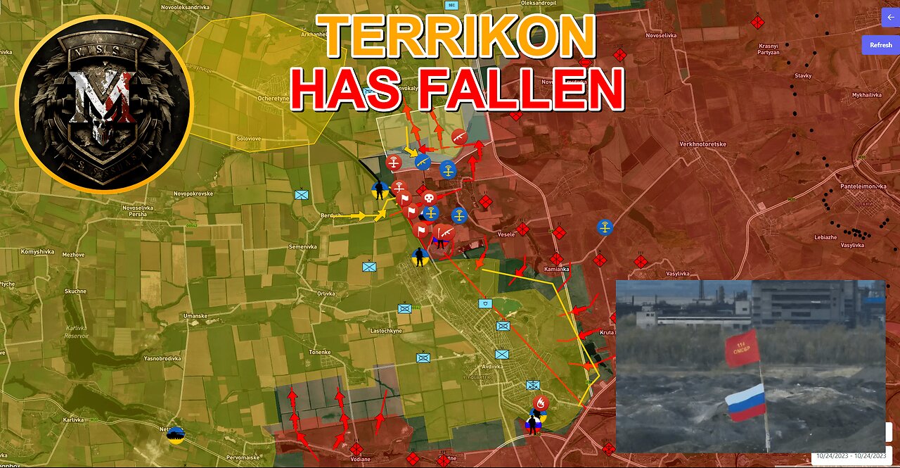 The Fall | The Russians Captured Strategical Hill Terrikon. Military Summary And Analysis 2023.10.24