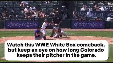 Rigged Chicago White Sox “COMEBACK” vs Colorado Rockies | WWE ENTERTAINMENT 🎥 #rigged #mlbb #mlb