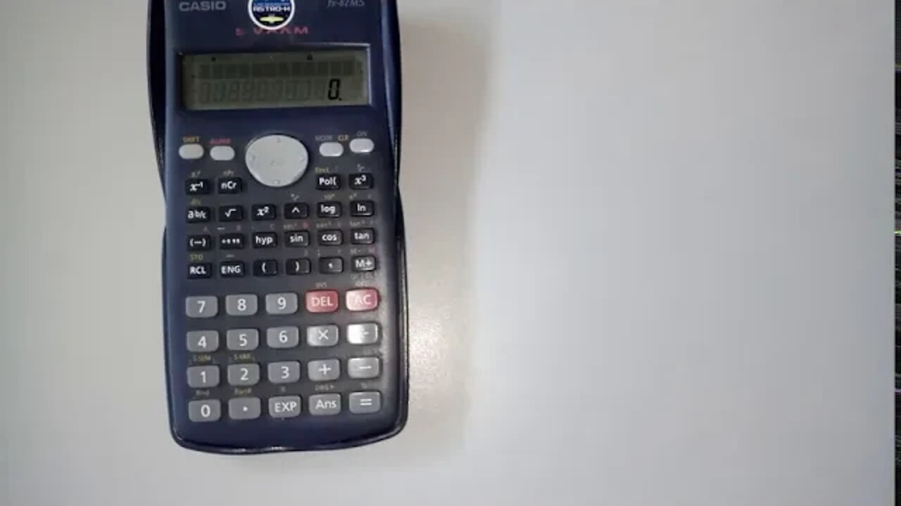 Como converter de radianos para graus e vice-versa na Calculadora científica CASIO fx-82Ms