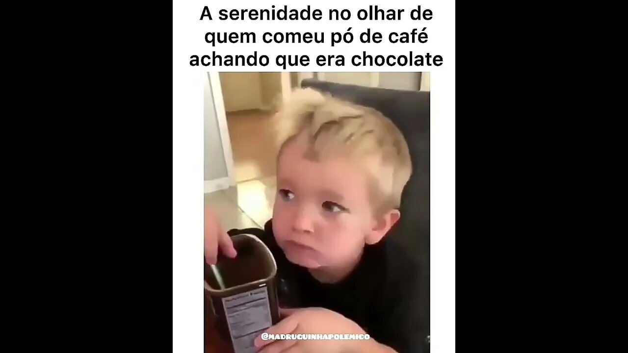 Não era chocolate, era café...