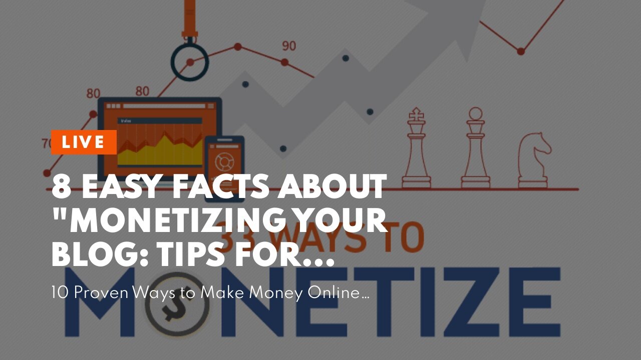 8 Easy Facts About "Monetizing Your Blog: Tips for Generating Income from Your Writing" Shown