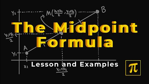 How to FIND the MIDPOINT between TWO points? - Don't forget this simple formula!