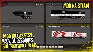 Saiu MELHOR Pack de Reboques Brasileiros na Steam para Euro Truck Simulator 2 versão 1.45